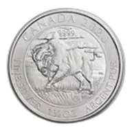 Canada 1.25 oz Silver $8 Bison BU (Random Year, Abrasions)