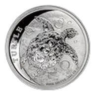 2017 Niue 1/2 oz Silver $1 Hawksbill Turtle BU