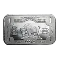 1 oz Silver Bar - 1901 $10 Bison