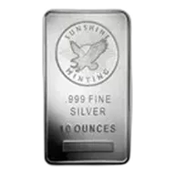 10 oz Silver Bar - Sunshine (Mint Mark SI)