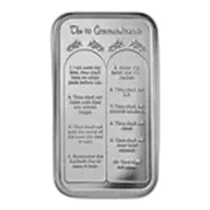 5 oz Silver Bar - Ten Commandments