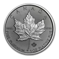 2019 Canada 1 oz Platinum Maple Leaf BU