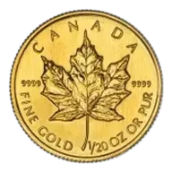1/20 oz Maple Leaf Gold Coin
