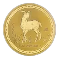 2003 Year of the Goat Perth Mint Lunar 1 oz Gold Bullion Coin