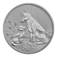 Pre-Owned 2022 Australian Mother and Baby Dingo 2oz Silver Coin - VAT Free
