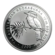Pre-Owned 2000 Australian Kookaburra 10oz Silver Coin - VAT Free