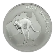 Pre-Owned 2000 Royal Australian Mint Kangaroo 1oz Silver Coin - VAT Free