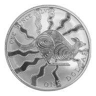 Pre-Owned 2002 Australian Kangaroo 1oz Silver Coin - VAT Free