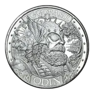 Pre-Owned Mason Mint Mythical Cities Series: Asgard 1oz Silver Round