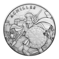 Pre-Owned Pinehurst Legendary Warriors: Achilles 1oz Silver Round