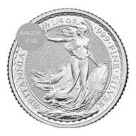 1/4 oz Silver Britannia Coin - Random Year