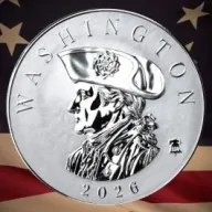 2026 5 oz George Washington Silver Coin - Commander Series