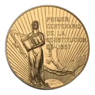 1957 Mexican Constitution Centennial Gold Medal