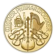 1/25 Oz Austria Philharmonic Gold Coin - BU (Random Year)