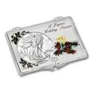 2025 1 oz American Silver Eagle - w/Snap-Lock, Joyous Holiday