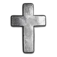 2 oz Hand Poured Silver - 9Fine Mint (Cross)