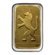 1 oz Lion of Judah Gold Bar In Assay