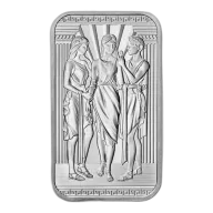 1 oz Silver Royal Mint Three Graces Bar