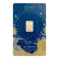 0.5g Zodiac Gemini Gold Bar | PAMP Suisse
