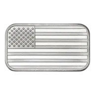 1 oz SilverTowne American Flag Silver Bar