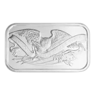 1 oz SilverTowne Retro Eagle Silver Bar (New)