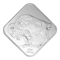 250 Gram Sunshine America250 Buffalo Square Silver Bar (New)