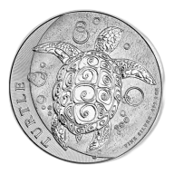 Pre-Owned Niue Hawksbill Turtle 2oz Silver Coin - Mixed Dates - VAT Free