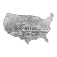 5 oz Elemetal USA 250th Anniversary .999 Fine Silver Bar