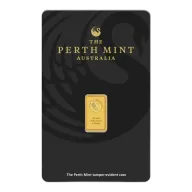 1 gram 99.99% Gold Perth Mint Bar in Assay