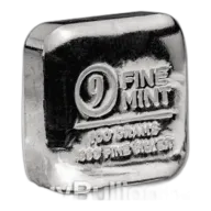 100 gram 99.99% Silver 9Fine Mint Bar