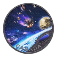 5 oz 2023 $50 Pingualuit Crater: Crystal Eye of Nunavik - Pure Silver Coin