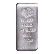 PAMP Suisse 1 Kilo 32.1 oz Silver Cast Bar .999 Fine -Assay Card