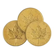 1 oz Gold Maple Leaf Coin (Random Year, Abrasions)