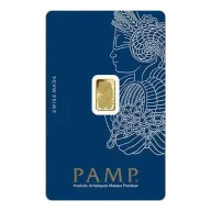 1g Pamp Suisse Gold Lady Fortuna Minted Bar - Swiss Gold