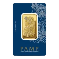 1 oz PAMP Suisse Lady Fortuna Gold Veriscan Bar (New w/ Assay)