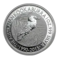 2015 1 oz Silver Australian Kookaburra BU