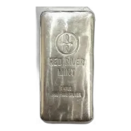 1 Kilo ( 32.15 oz ) Silver .999 Bullion Cast Bar - Red River Mint