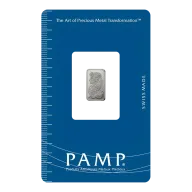 1 gram Platinum Bar .9995 Fine Platinum - PAMP Suisse Fortuna Bar (New w/ Assay)