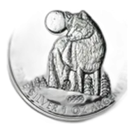 2011 Canadian Silver Wolf 1 oz .9999 Fine Silver Coin Wildlife Series BU