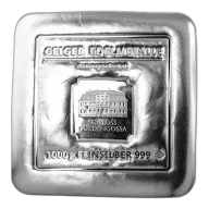 Geiger Cast Silver Bar 1 Kilo .999 Fine Silver - Sealed