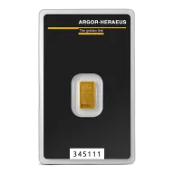 1g Argor-Heraeus Gold Bar