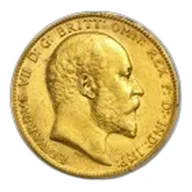 Great Britain Gold Edward VII Sovereign Coins (Random) Avg Circ