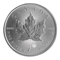 2014 Silver Canadian Maple Leaf Coin BU