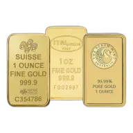 1 oz Gold Bar - Brand Varies (Not in Card)