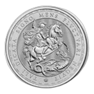 2026 Great Britain 1 oz Silver St. George and the Dragon BU