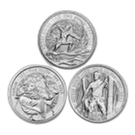 Great Britain 1 oz Silver Myths and Legends (Random, Abrasions)