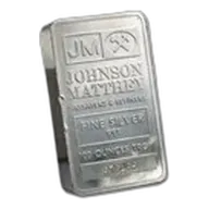 100 oz Silver Bar - Johnson Matthey (Pressed/Scruffy)