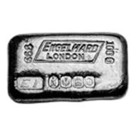 100 gram Silver Bar - Engelhard-London (EI, Edinburgh, D)