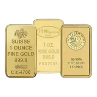 1 Oz Gold Bar (Random Brand, No Assay Card)
