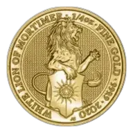 2020 Queen's Beasts Lion of Mortimer 0.25 oz Gold Bullion Coin